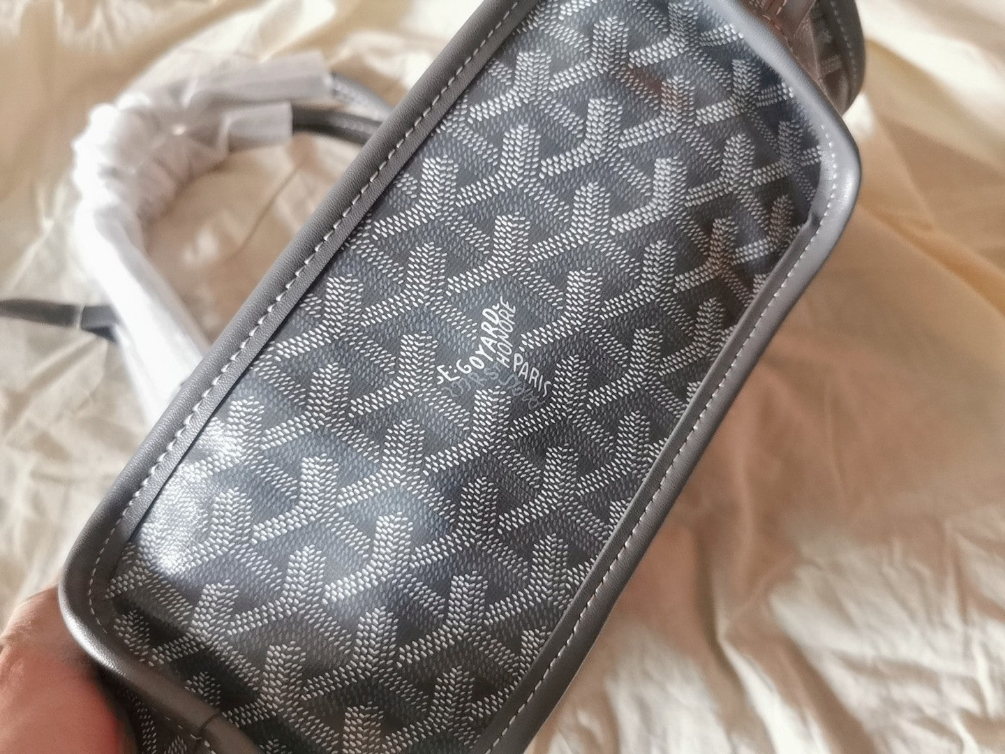 MINI HOBO BOHEME 38CM GREY CANVAS Amelia Amelia