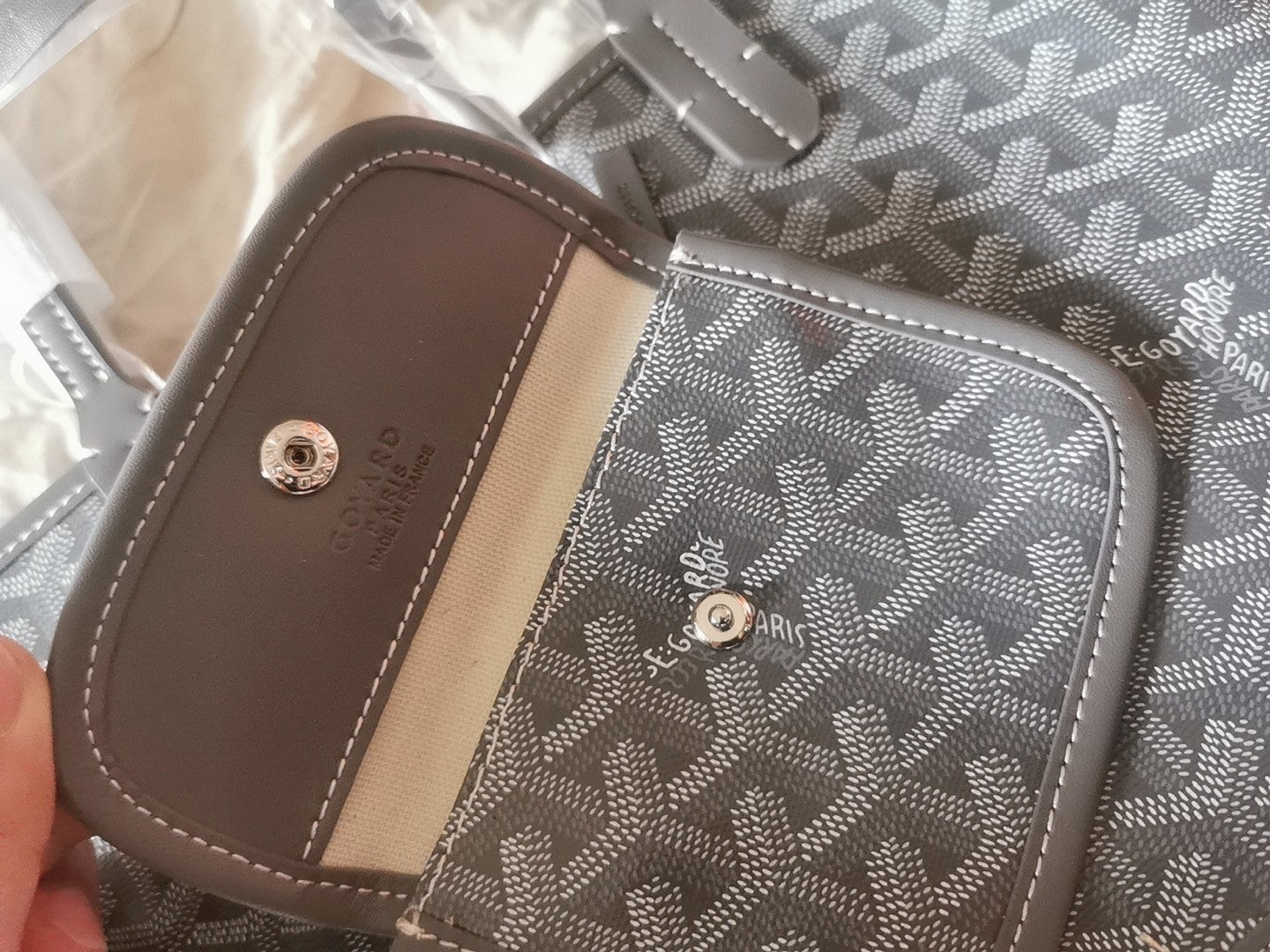 MINI HOBO BOHEME 38CM GREY CANVAS Amelia Amelia