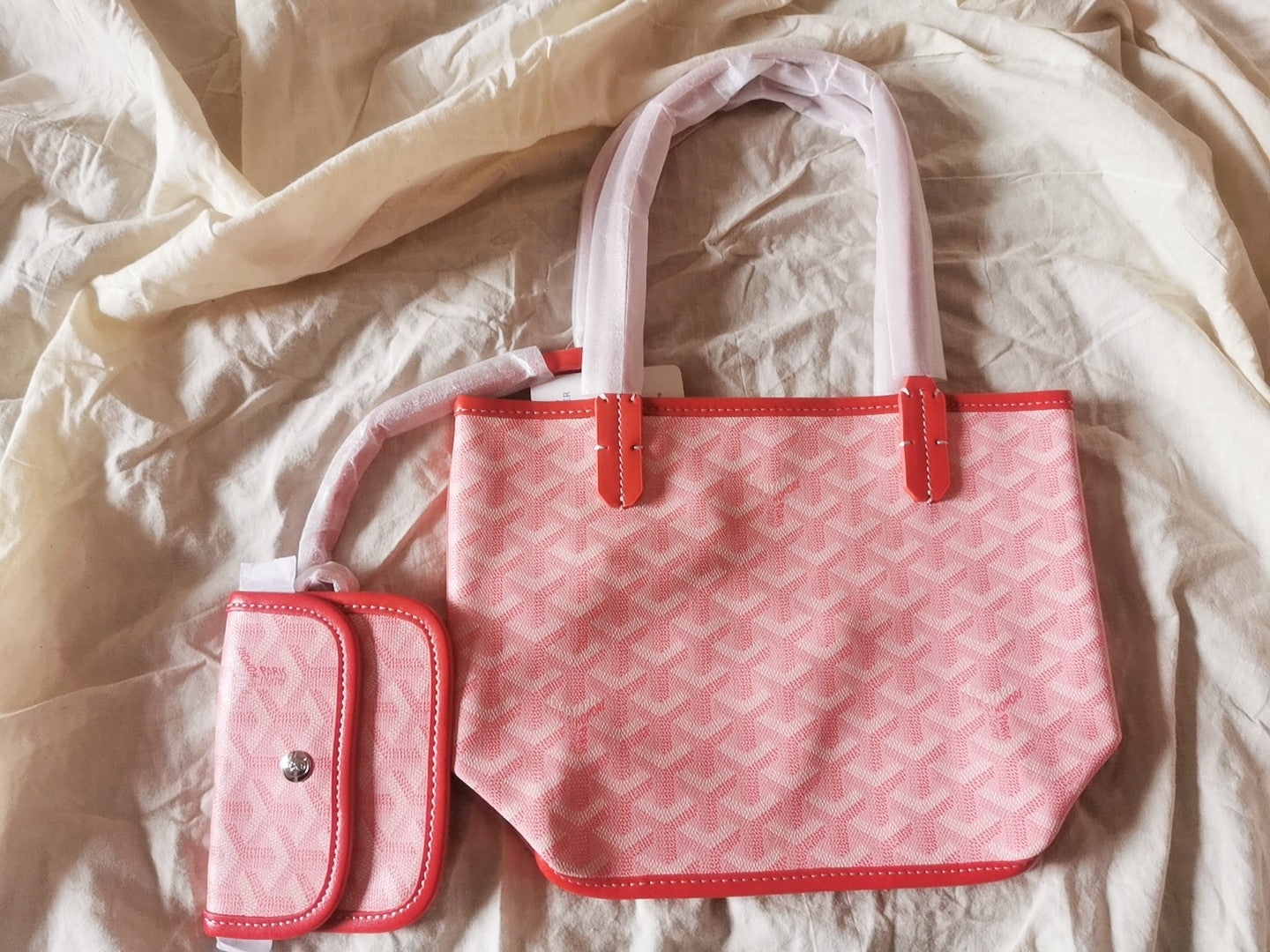 MINI HOBO BOHEME 38CM PINK CANVAS Amelia Amelia