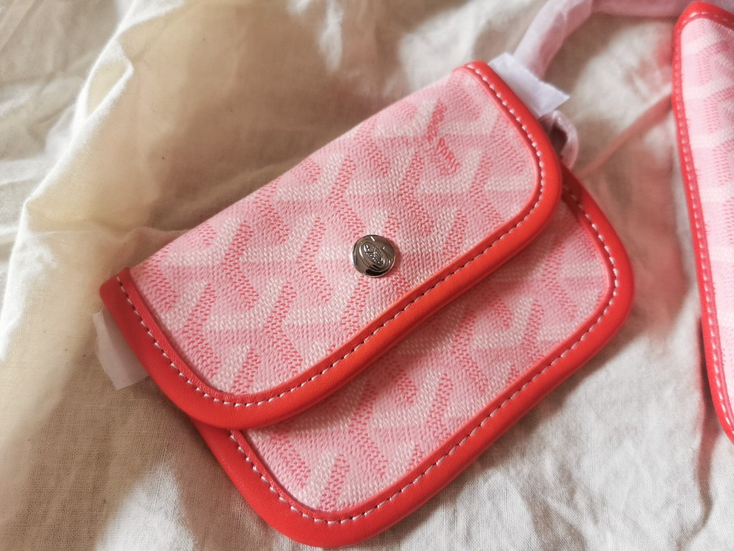 MINI HOBO BOHEME 38CM PINK CANVAS Amelia