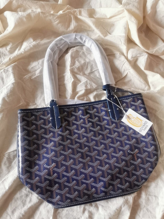 MINI HOBO BOHEME 38CM BLUE CANVAS Amelia