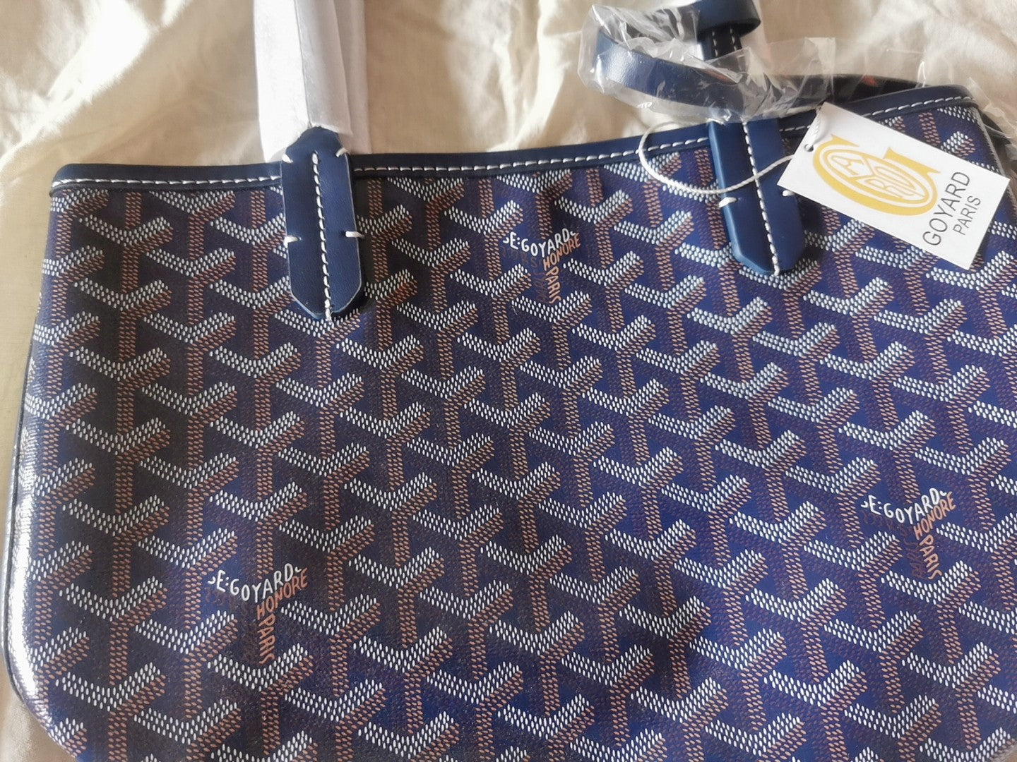 MINI HOBO BOHEME 38CM BLUE CANVAS Amelia