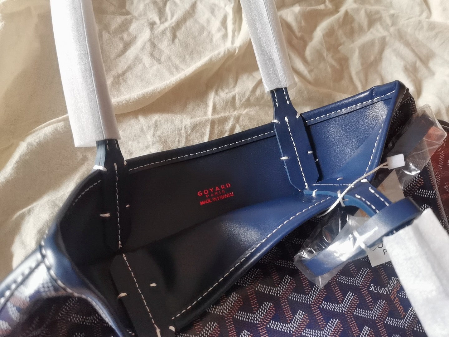 MINI HOBO BOHEME 38CM BLUE CANVAS Amelia