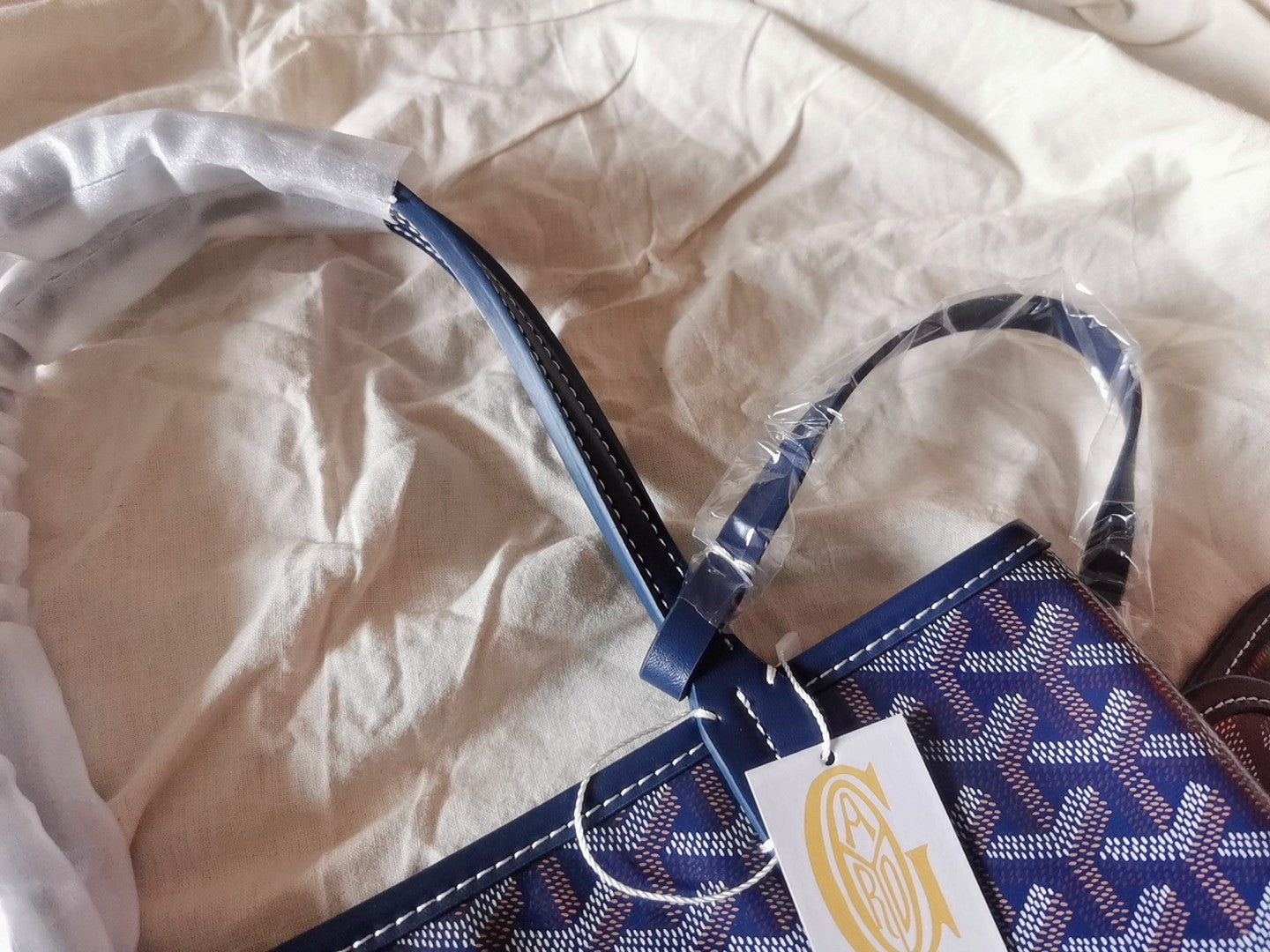 MINI HOBO BOHEME 38CM BLUE CANVAS Amelia