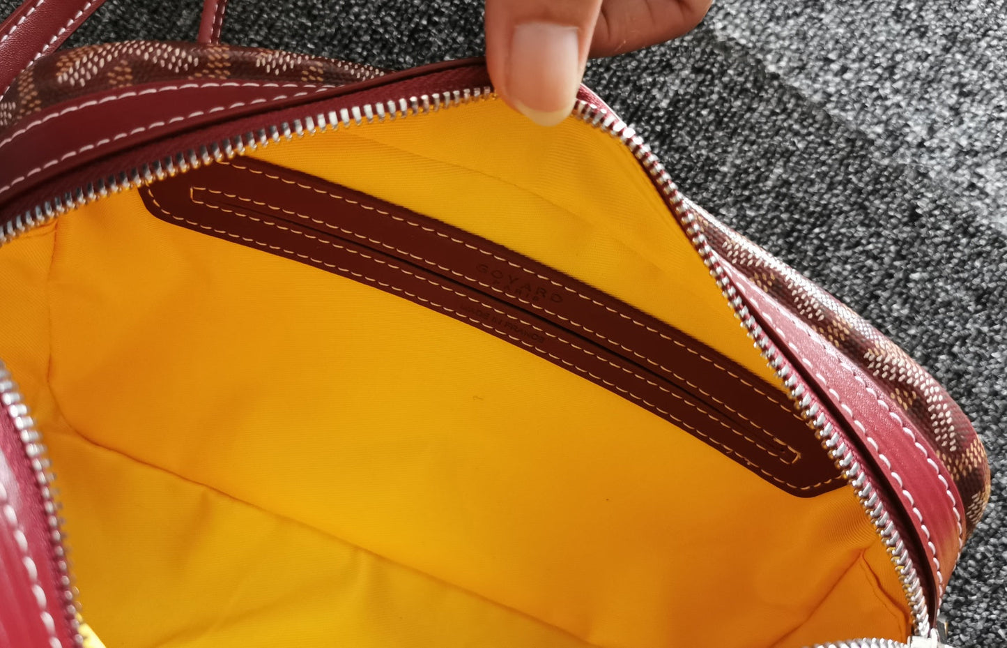 CAP-VERT PM BAG 23X8X14CM BURGUNDY CANVAS Amelia Amelia
