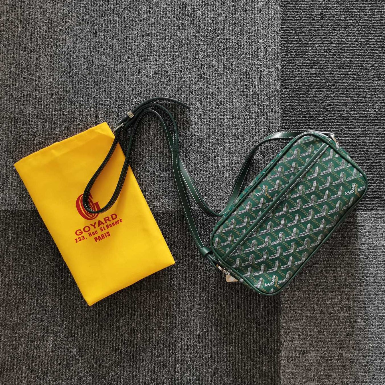 CAP-VERT PM BAG 23X8X14CM GREEN CANVAS Amelia Amelia