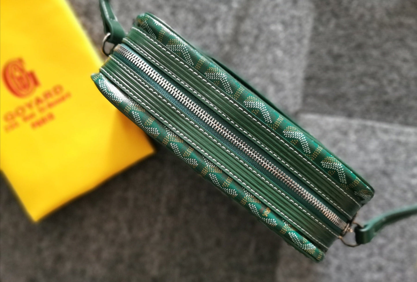 CAP-VERT PM BAG 23X8X14CM GREEN CANVAS Amelia Amelia