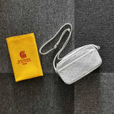 CAP-VERT PM BAG 23X8X14CM WHITE CANVAS Amelia
