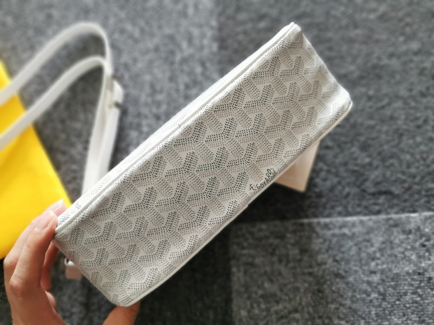 CAP-VERT PM BAG 23X8X14CM WHITE CANVAS Amelia Amelia