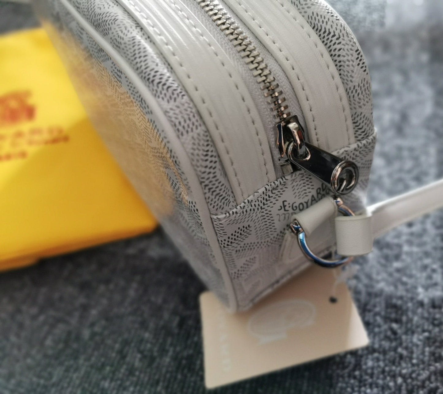 CAP-VERT PM BAG 23X8X14CM WHITE CANVAS Amelia