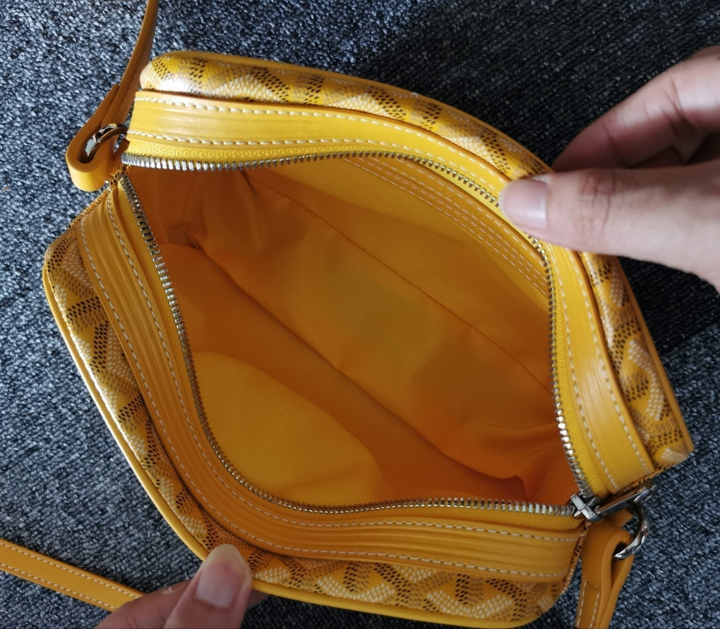 CAP-VERT PM BAG 23X8X14CM YELLOW CANVAS Amelia