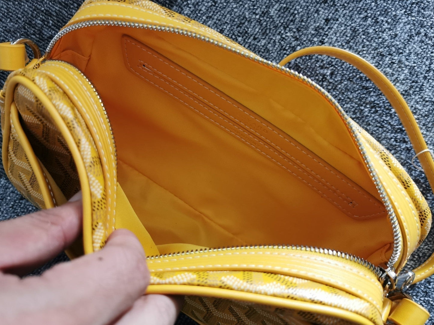 CAP-VERT PM BAG 23X8X14CM YELLOW CANVAS Amelia