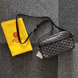 CAP-VERT PM BAG 23X8X14CM BLACK CANVAS Amelia
