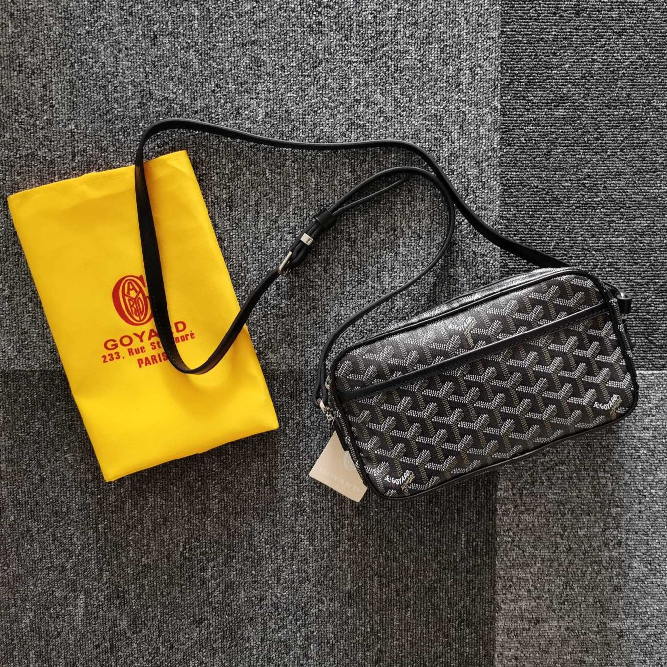 CAP-VERT PM BAG 23X8X14CM BLACK CANVAS Amelia Amelia