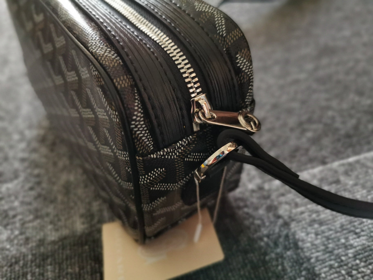 CAP-VERT PM BAG 23X8X14CM BLACK CANVAS Amelia
