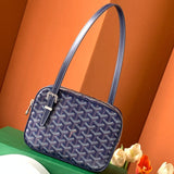 GOYA SECOND-HAND TOAST BAG 21CM NAVY BLUE CANVAS Amelia