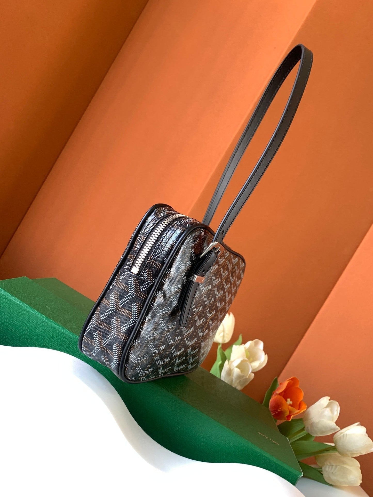 GOYA SECOND-HAND TOAST BAG 21CM BLACK CANVAS Amelia Amelia