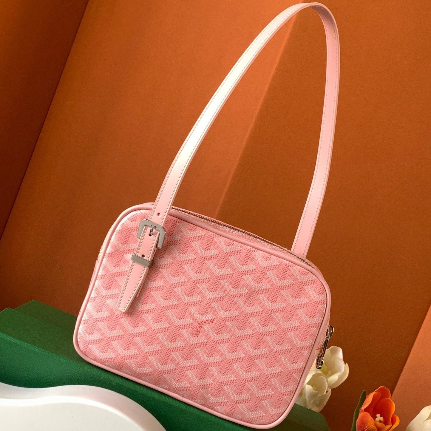 GOYA SECOND-HAND TOAST BAG 21CM PINK CANVAS Amelia