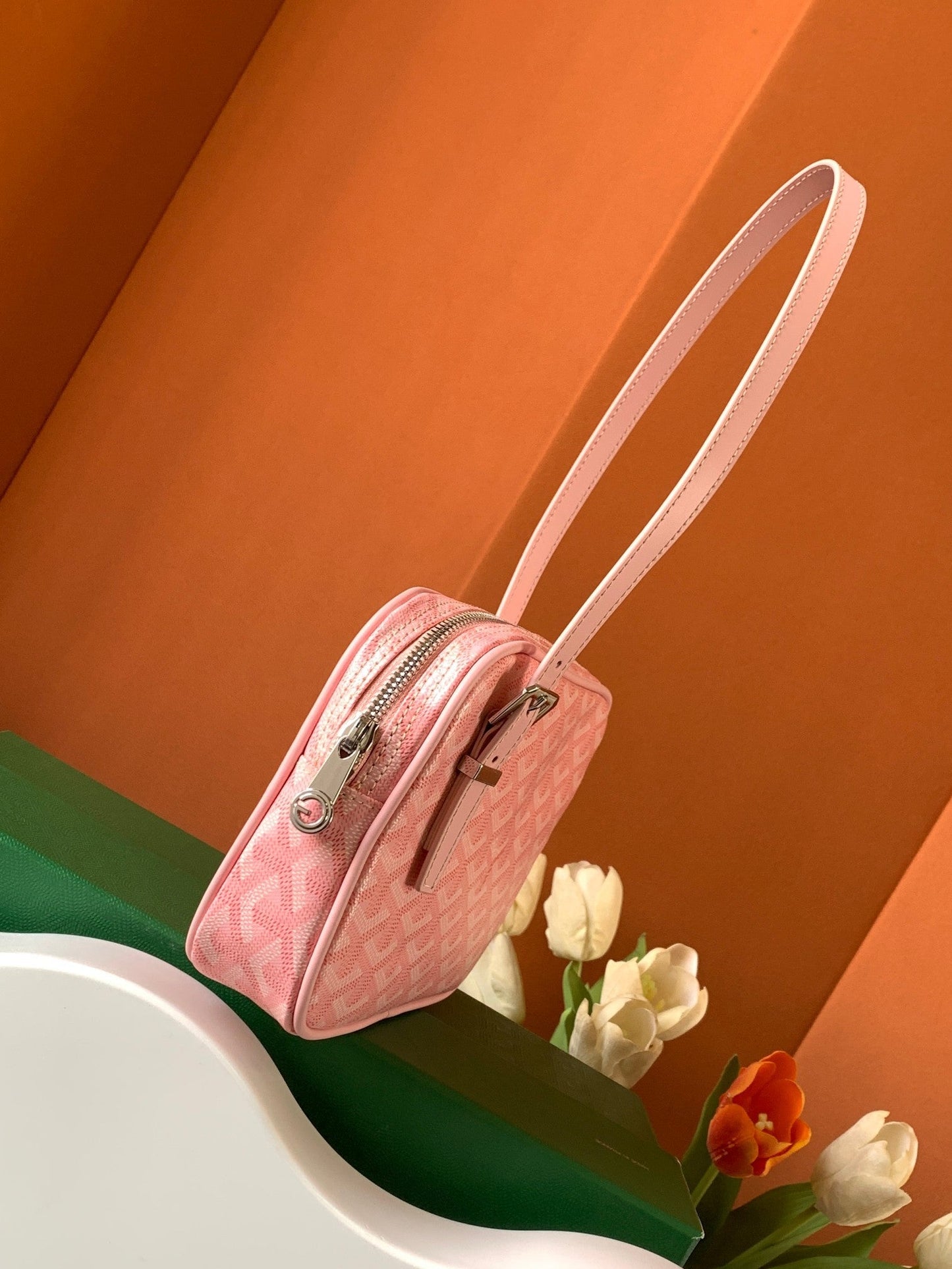 GOYA SECOND-HAND TOAST BAG 21CM PINK CANVAS Amelia Amelia
