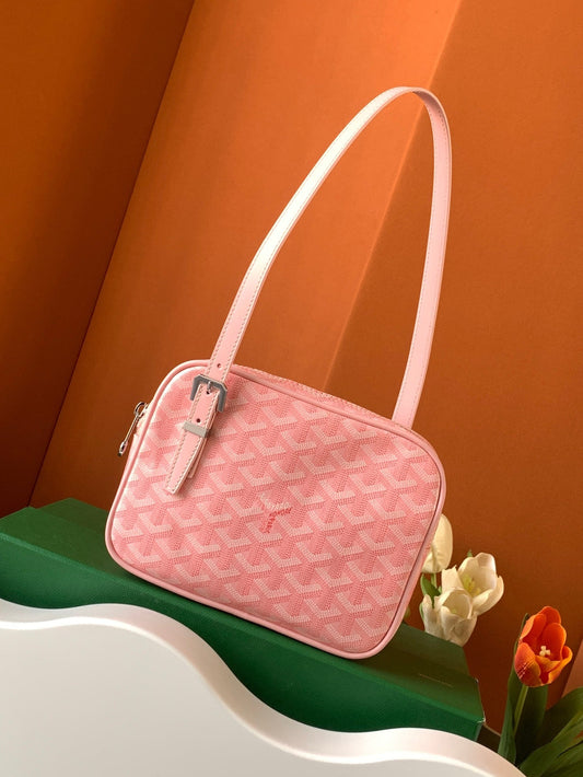GOYA SECOND-HAND TOAST BAG 21CM PINK CANVAS Amelia Amelia