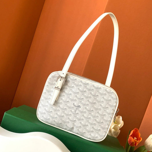 GOYA SECOND-HAND TOAST BAG 21CM WHITE CANVAS Amelia Amelia