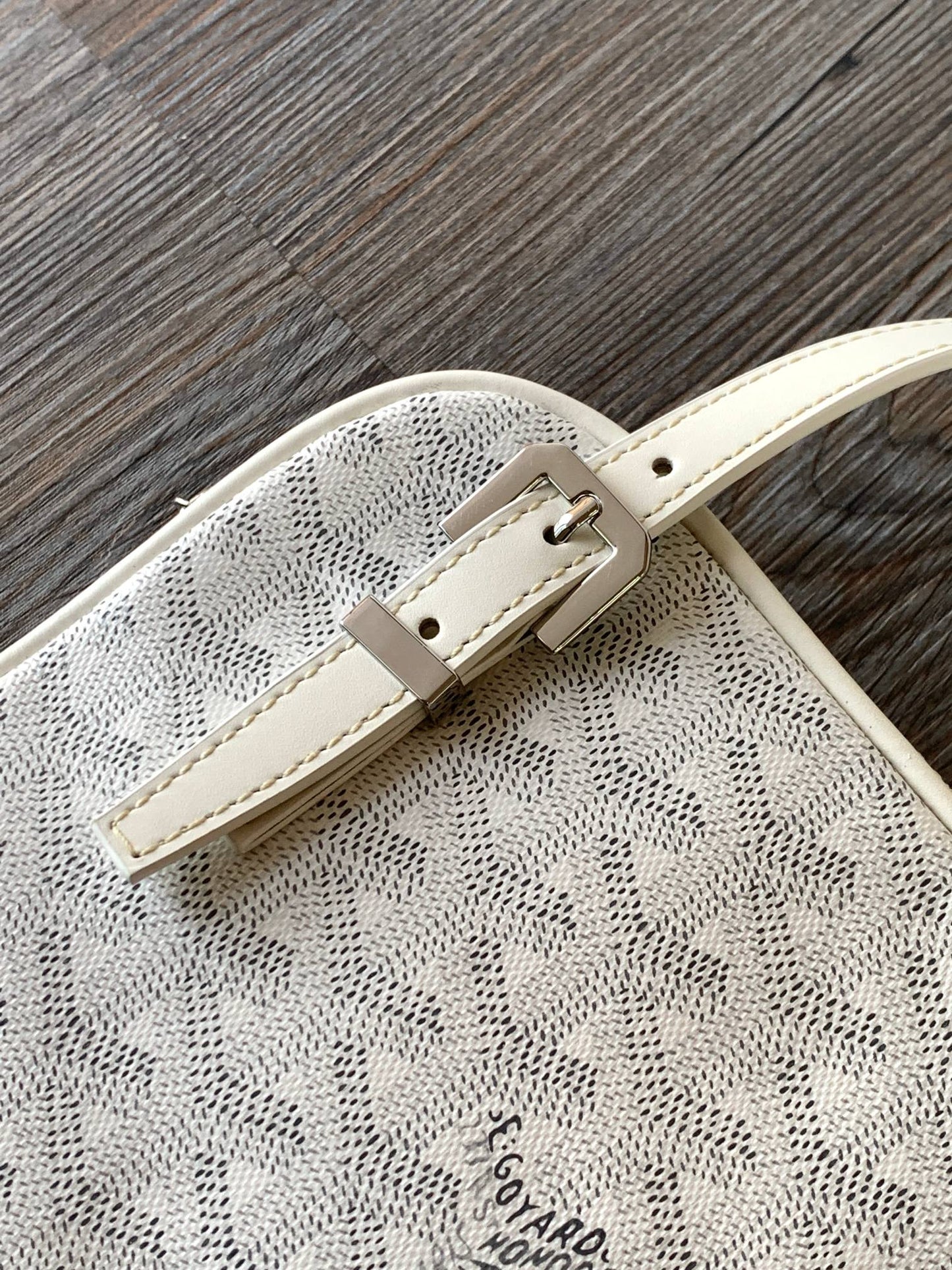 GOYA SECOND-HAND TOAST BAG 21CM WHITE CANVAS Amelia Amelia