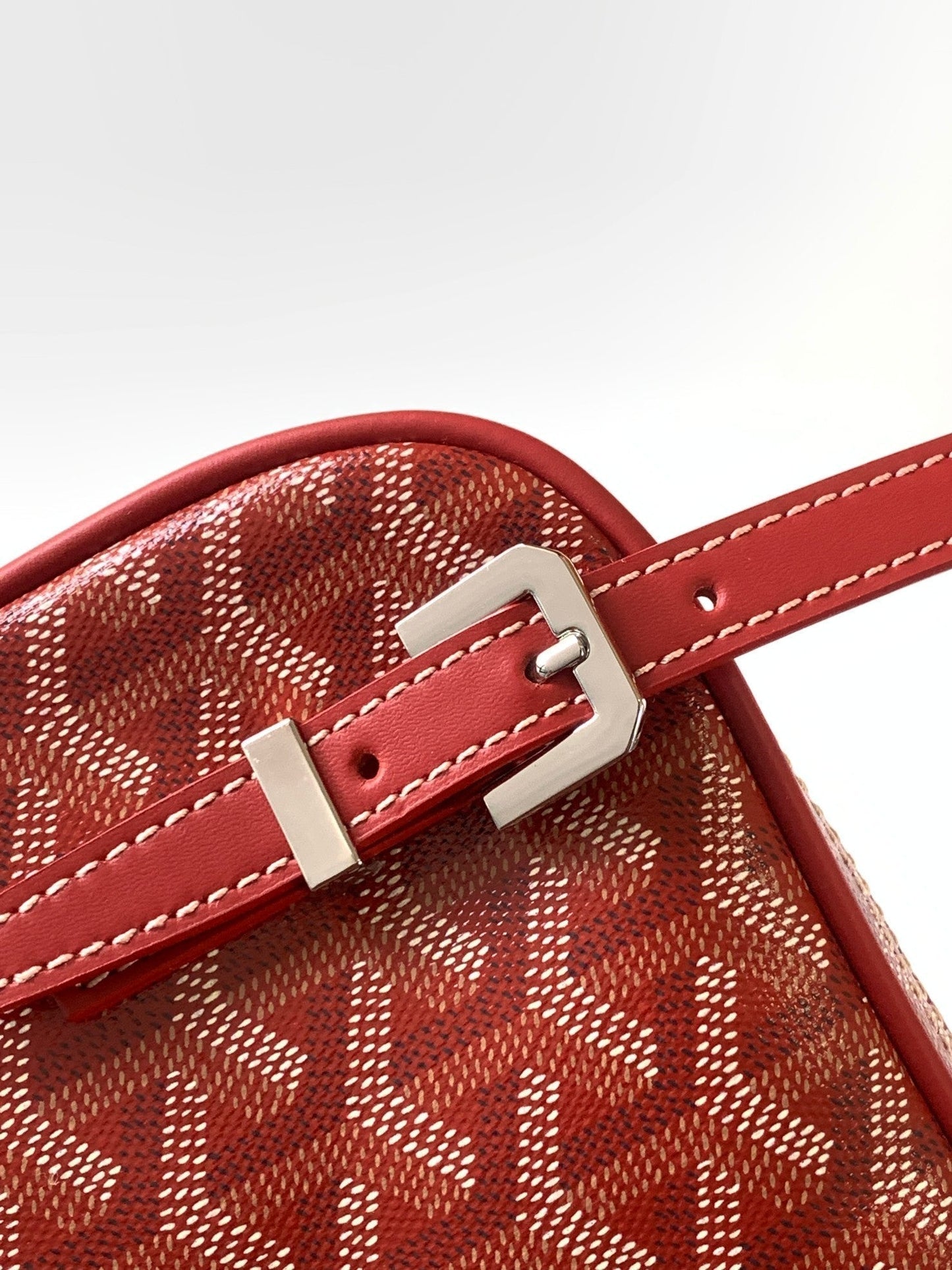 GOYA SECOND-HAND TOAST BAG 21CM RED CANVAS Amelia Amelia