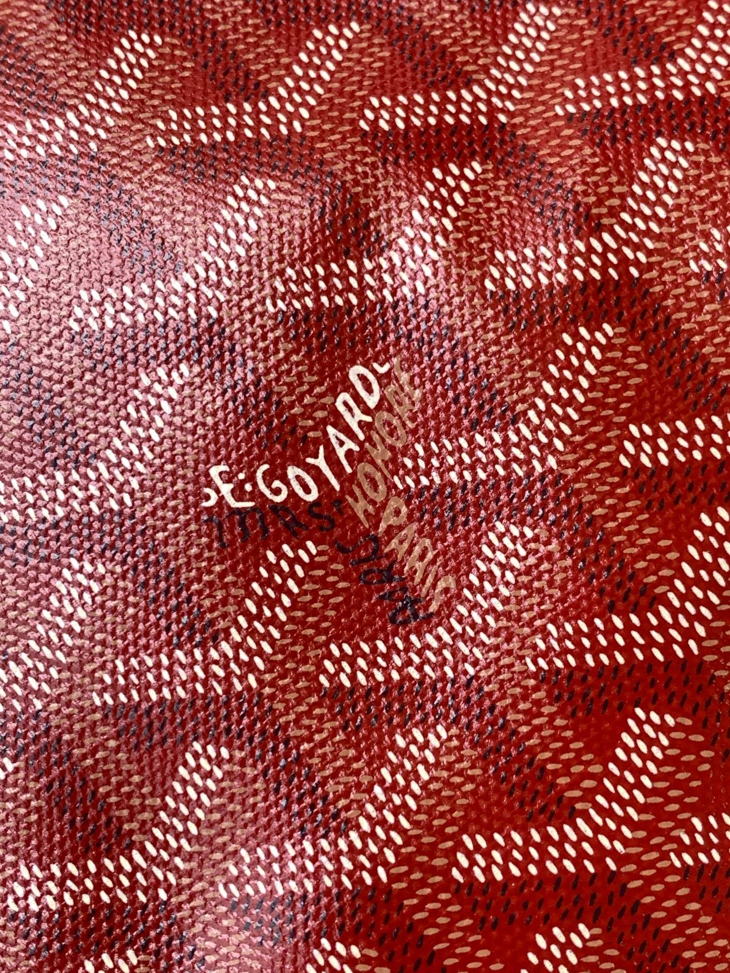 GOYA SECOND-HAND TOAST BAG 21CM RED CANVAS Amelia Amelia