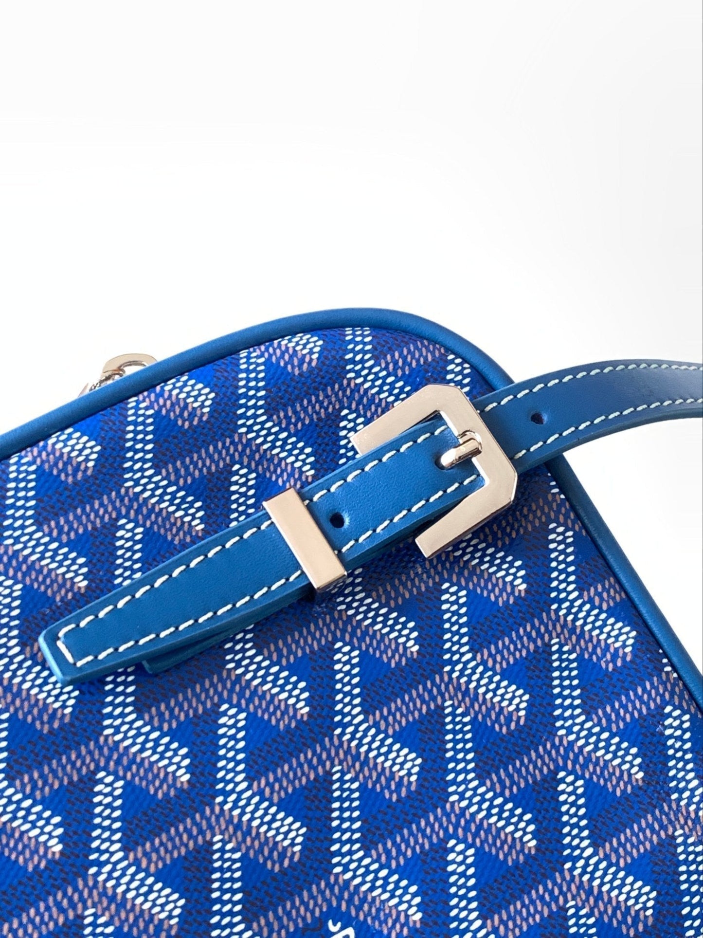GOYA SECOND-HAND TOAST BAG 21CM SKY BLUE CANVAS Amelia Amelia