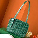 GOYA SECOND-HAND TOAST BAG 21CM GREEN CANVAS Amelia Amelia