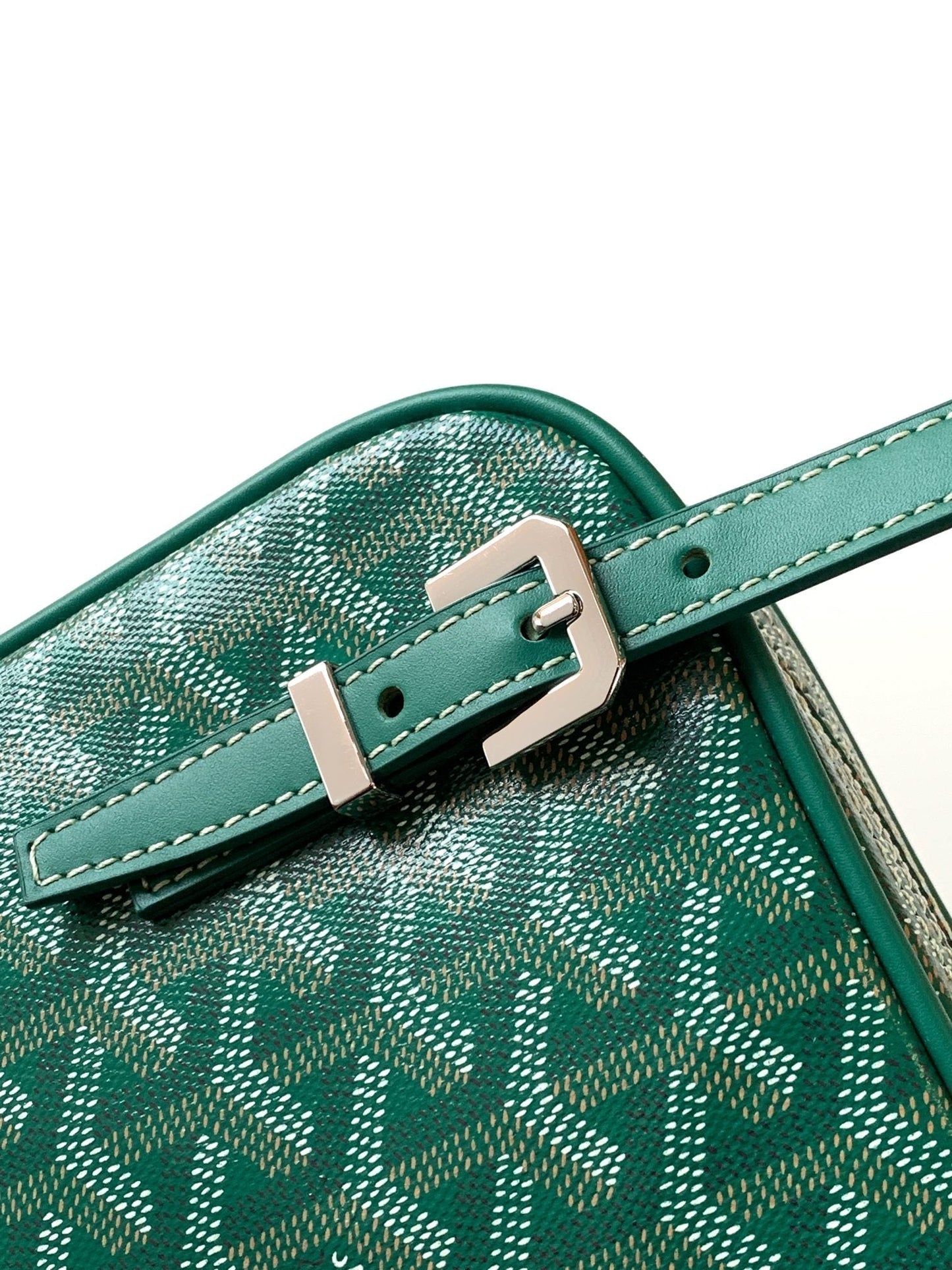 GOYA SECOND-HAND TOAST BAG 21CM GREEN CANVAS Amelia Amelia