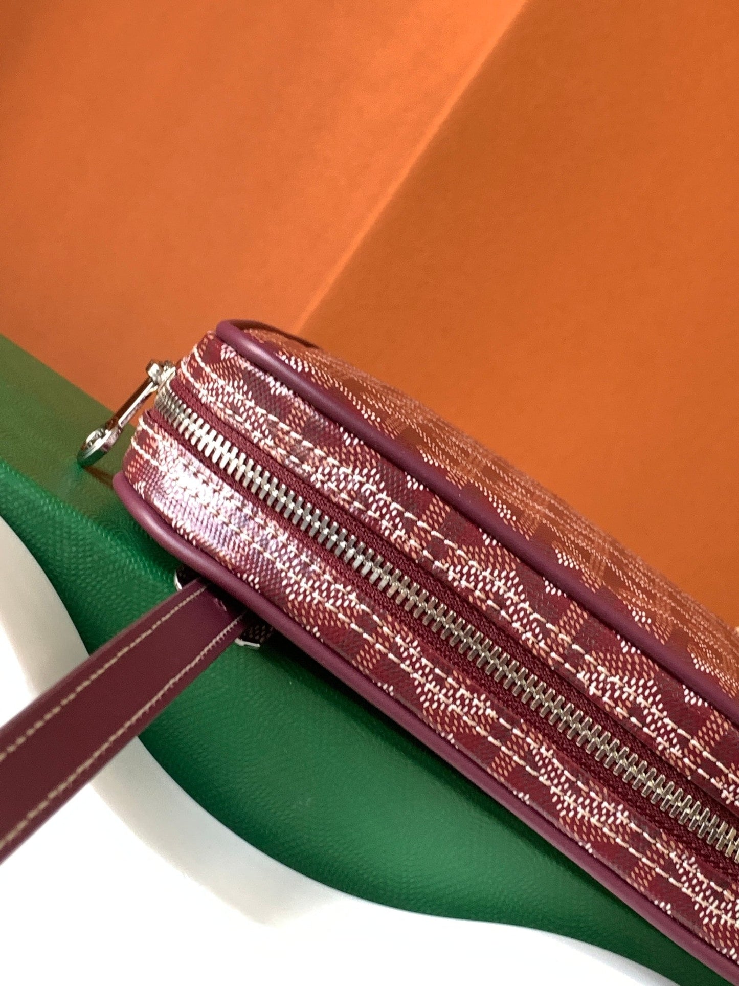 GOYA SECOND-HAND TOAST BAG 21CM BURGUNDY CANVAS Amelia Amelia