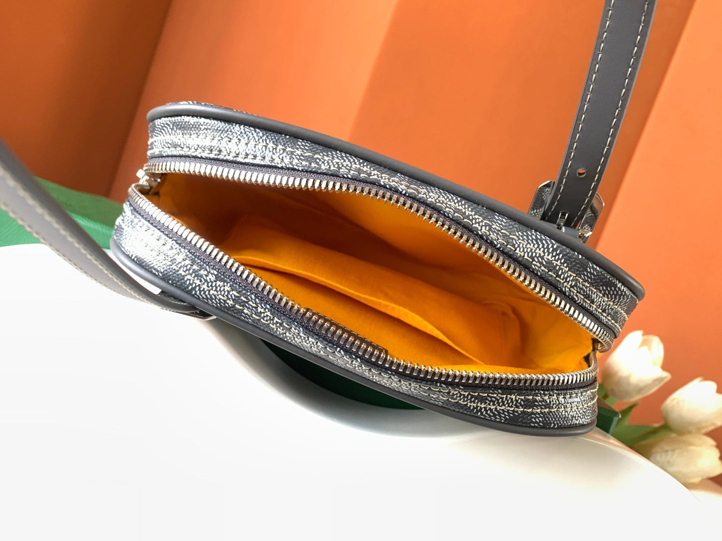 GOYA SECOND-HAND TOAST BAG 21CM GREY CANVAS Amelia Amelia