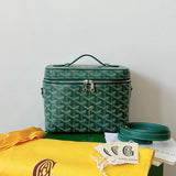 GOYA MAKEUP BOX BAG 20CM GREEN CANVAS Amelia Amelia