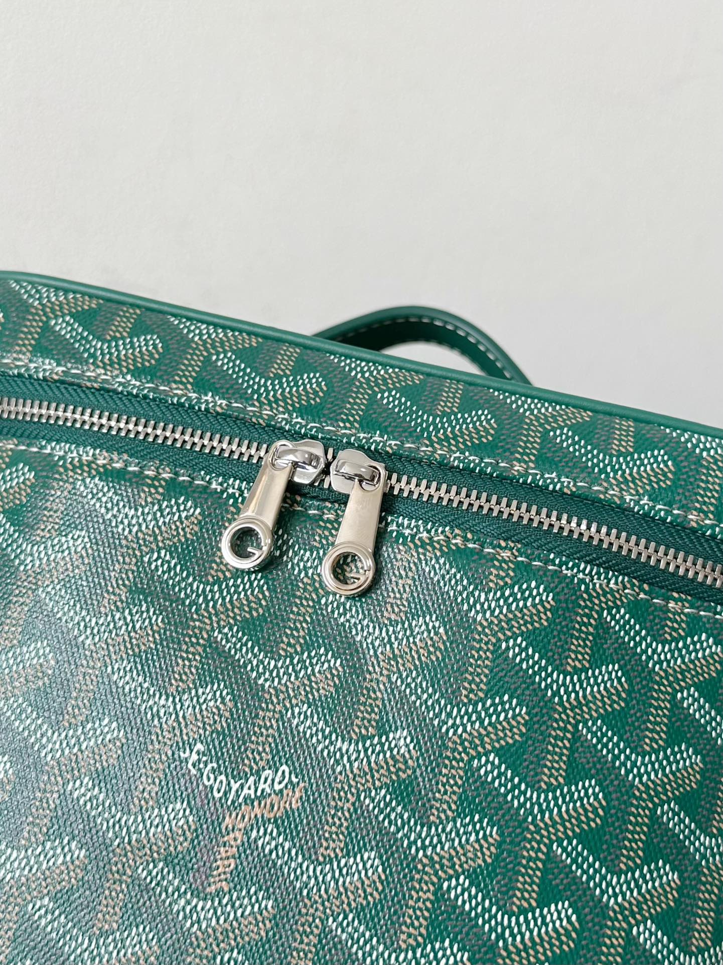 GOYA MAKEUP BOX BAG 20CM GREEN CANVAS Amelia Amelia