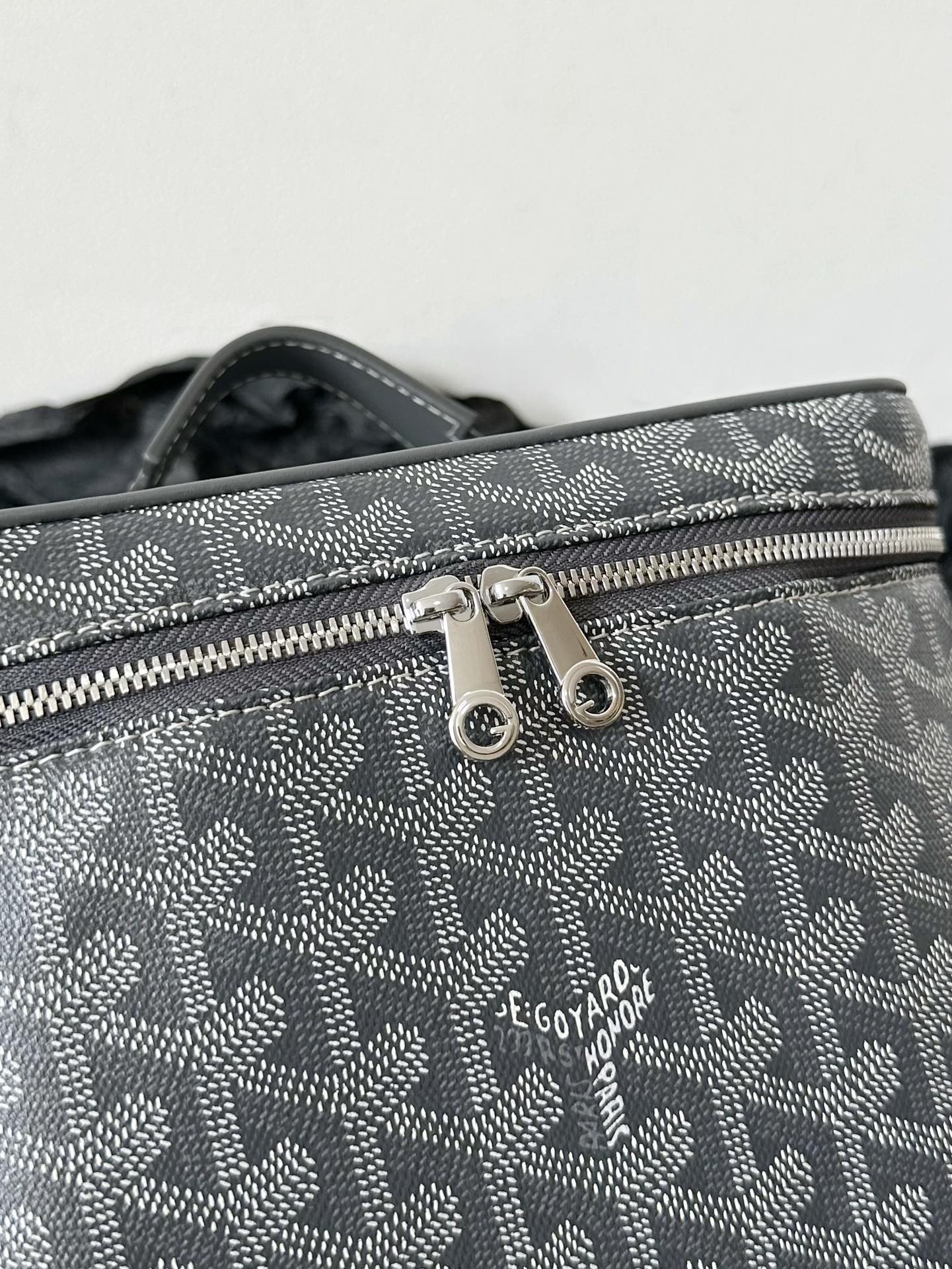GOYA MAKEUP BOX BAG 20CM GREY CANVAS Amelia
