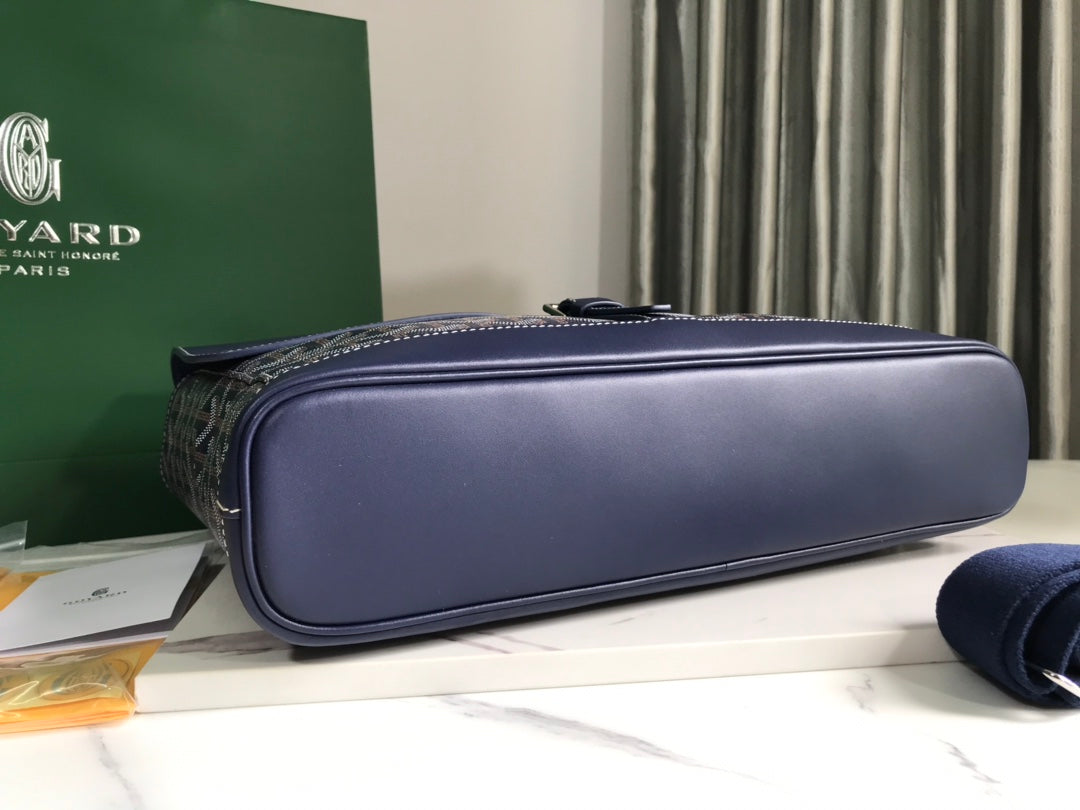 GOYARD CITADIN BAG 38CM NAVY BLUE CANVAS Amelia