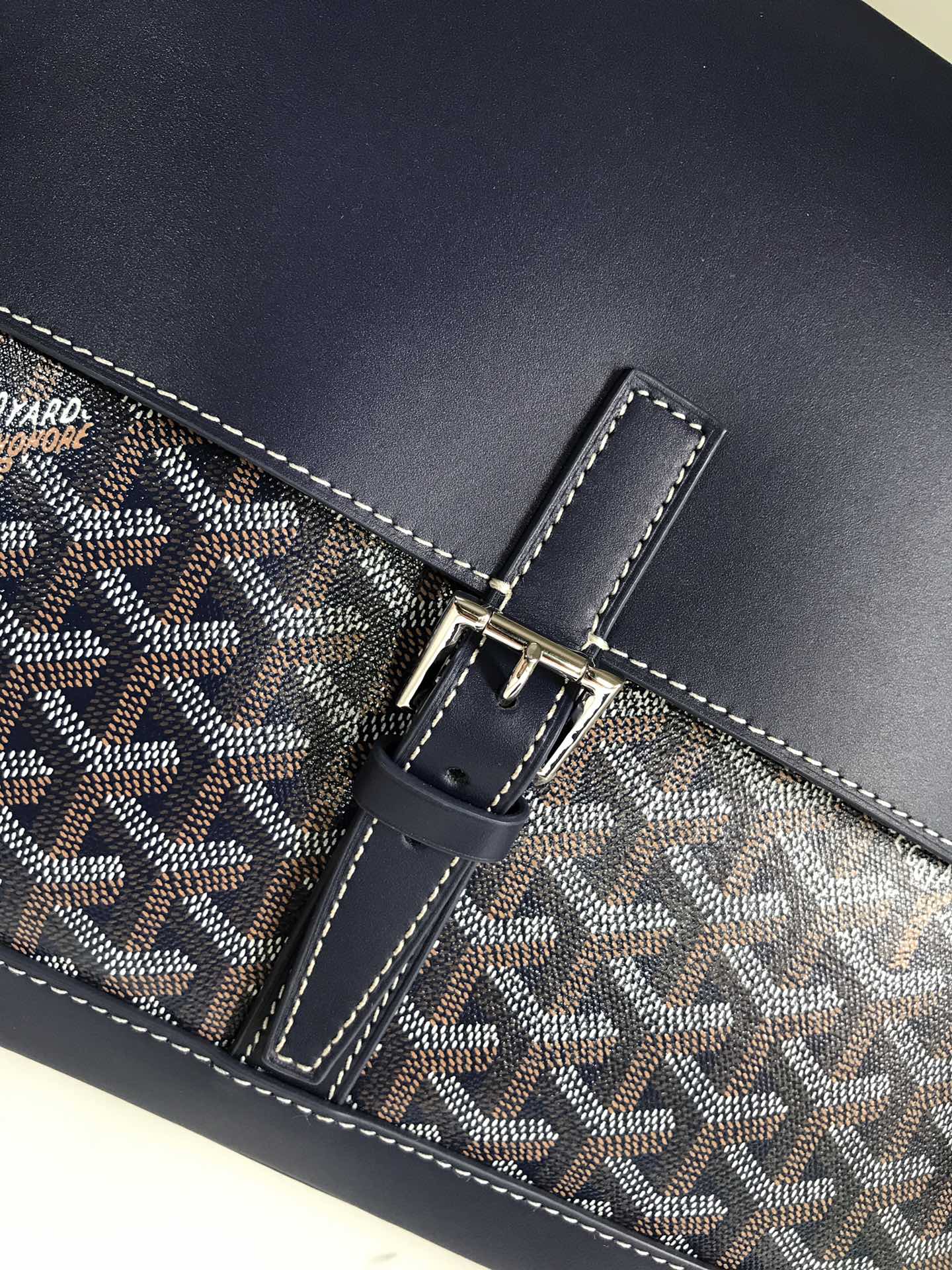 GOYARD CITADIN BAG 38CM NAVY BLUE CANVAS Amelia Amelia