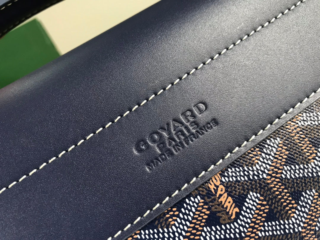 GOYARD CITADIN BAG 38CM NAVY BLUE CANVAS Amelia
