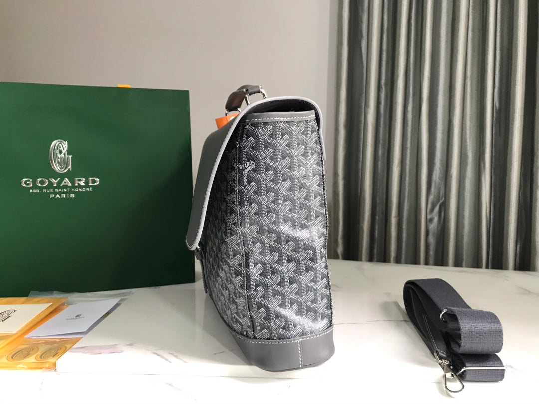 GOYARD CITADIN BAG 38CM GREY CANVAS Amelia