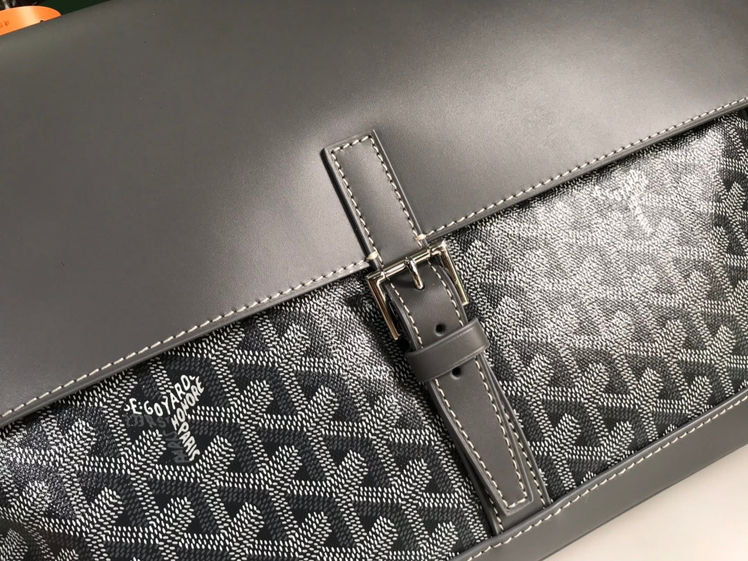GOYARD CITADIN BAG 38CM GREY CANVAS Amelia