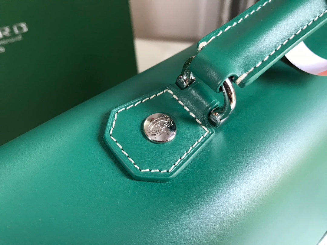 GOYARD CITADIN BAG 38CM GREEN CANVAS Amelia