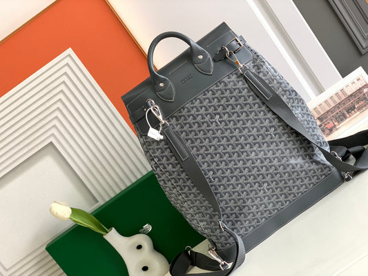 GOYA STEAMER PM BAG 48CM GREY CANVAS Amelia