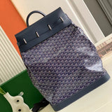 GOYA STEAMER PM BAG 48CM NAVY BLUE CANVAS Amelia