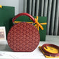 THE ALTO HATBOX TRUNK BAG 18CM RED CANVAS Amelia