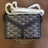 MINAUDIERE TRUNK BAG 17CM NAVY BLUE CANVAS Amelia Amelia