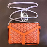 MINAUDIERE TRUNK BAG 17CM ORANGE CANVAS Amelia