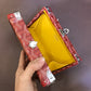 MINAUDIERE TRUNK BAG 17CM RED CANVAS Amelia