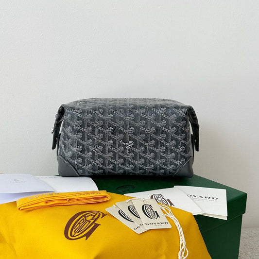 GOYA COSMETIC BAG 24CM GREY CANVAS Amelia Amelia