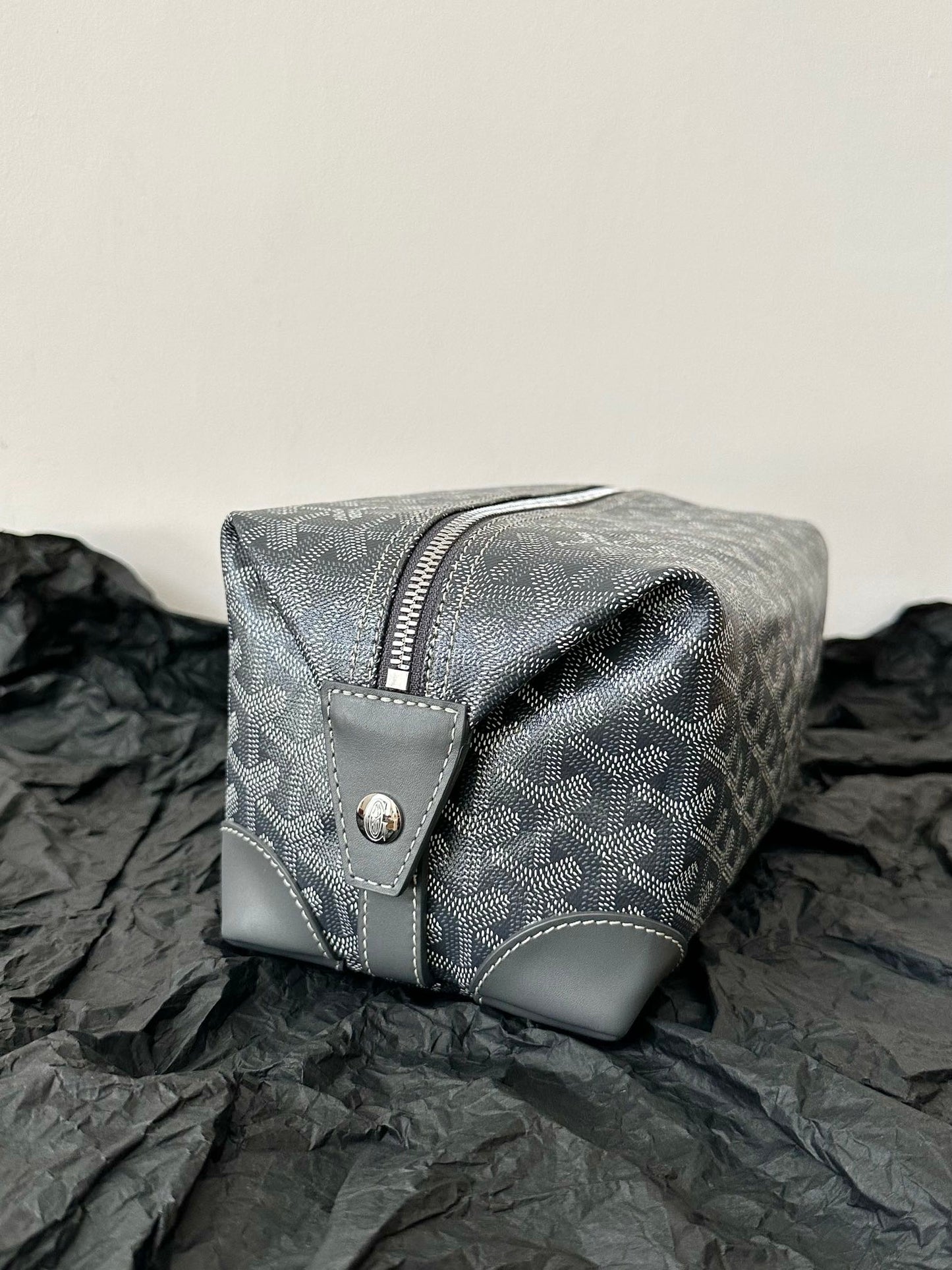 GOYA COSMETIC BAG 24CM GREY CANVAS Amelia Amelia